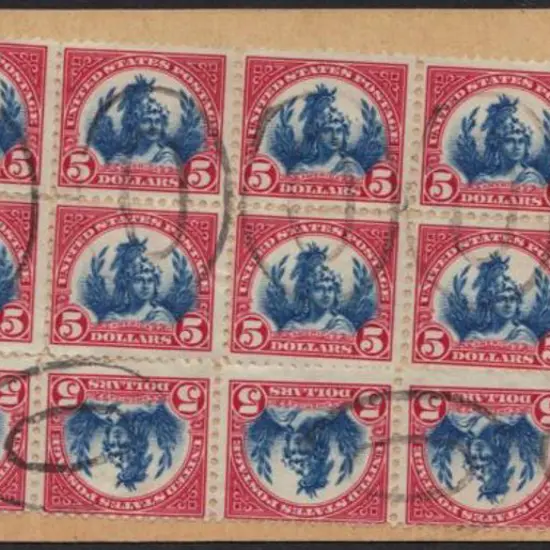 USA - Interbank Registered Parcel Tags 1936 Bank ...