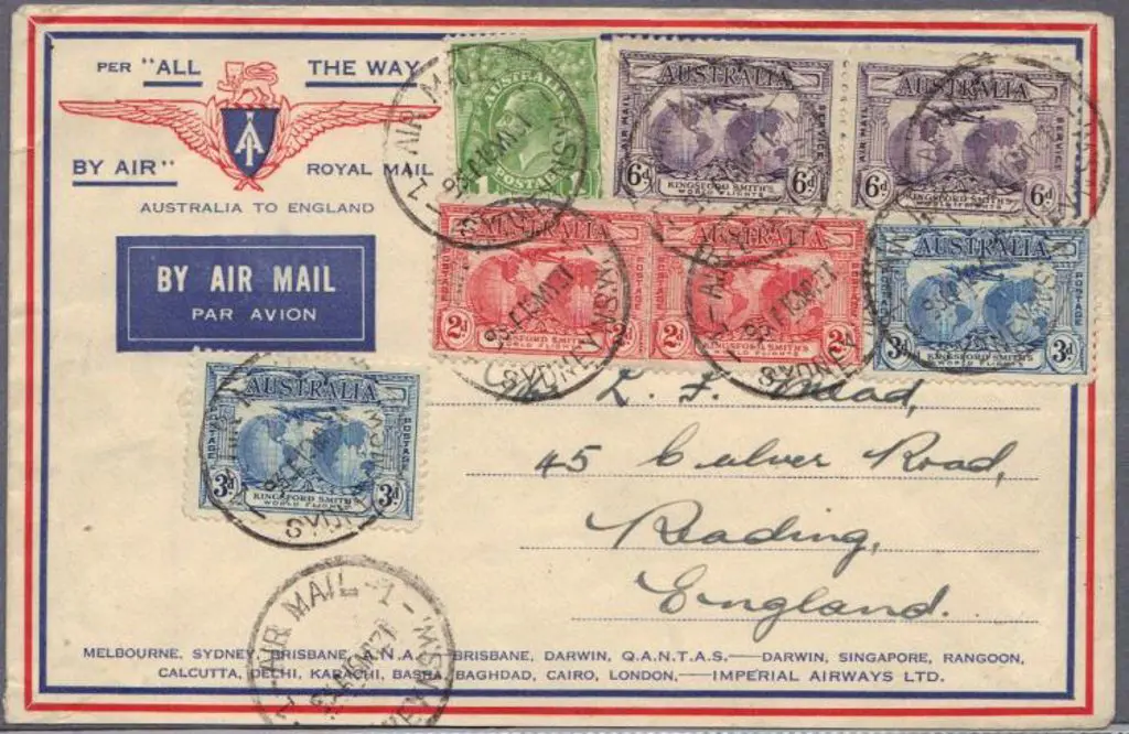 1931 (15th May) Second Experimental Air Mail ... Image 1++