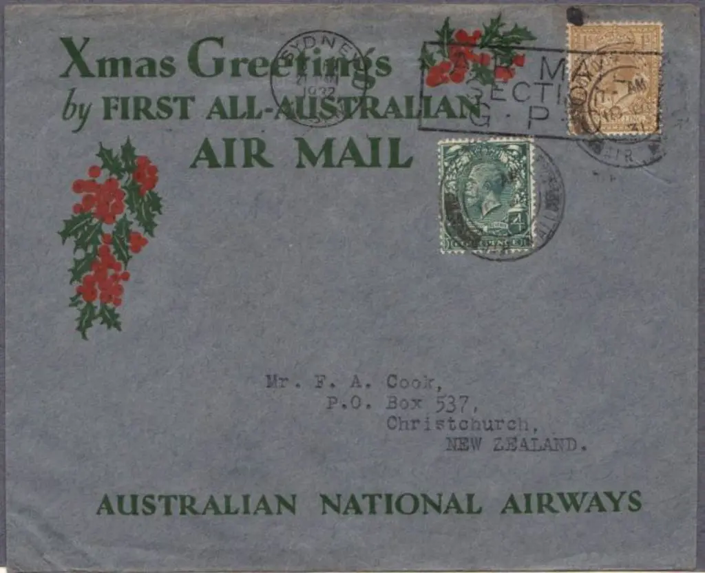 1932 (21st Jan) First All Australian Air Mail on ... Image 1++