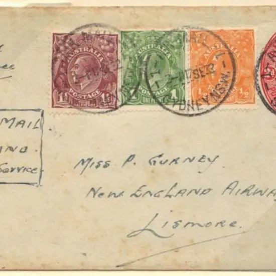 1932 (18th Sept) Sydney to Lismore New England ...