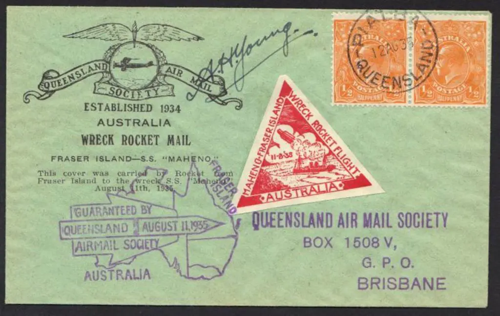 1935 (12th Aug) Fraser Island to SS Maheno illust ... Image 1++