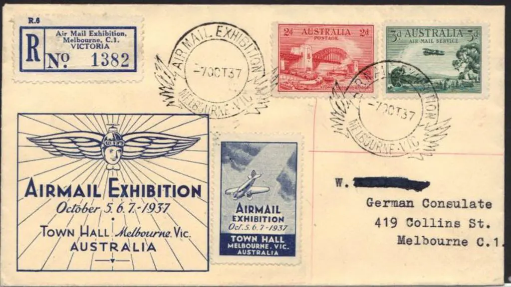 1937 (7th Oct) Melbourne Air Exhibition Registered ... Image 1++