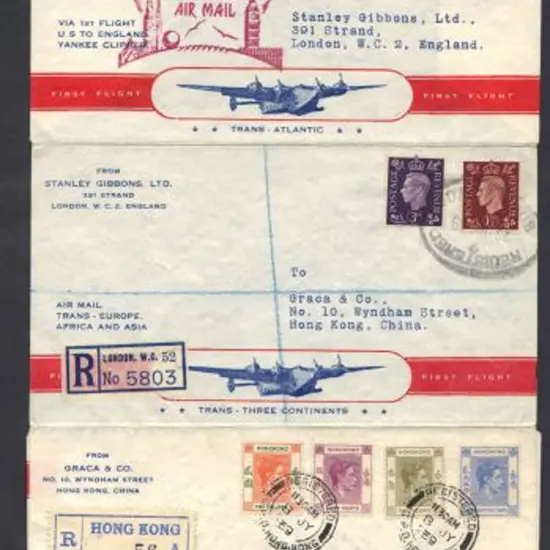 1939 Round the World USA return via UK & Hong Kong ...