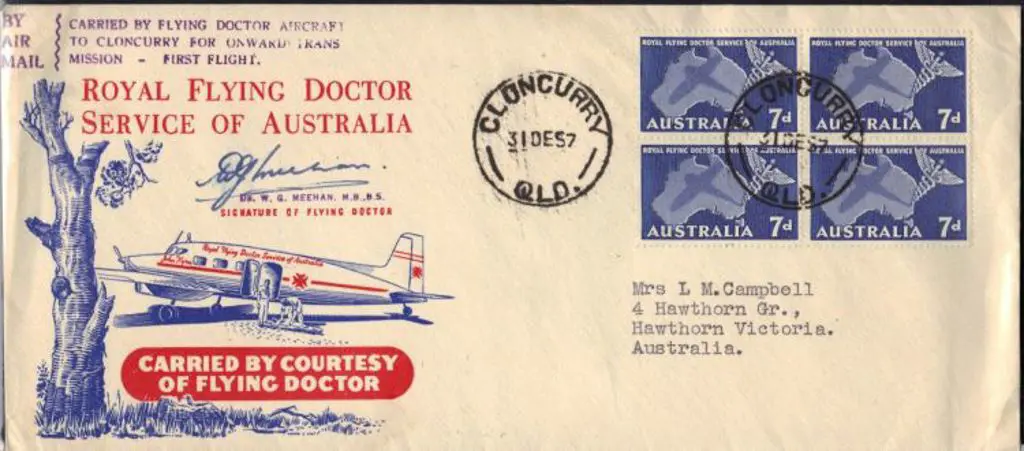 1957 (31st Dec) Royal Flying Doctor Service First ... Image 1++