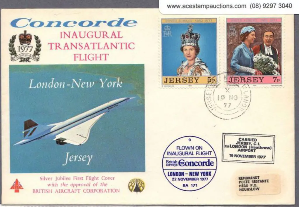 1977 (19th Nov) Concorde Inaugural London to New ... Image 1++