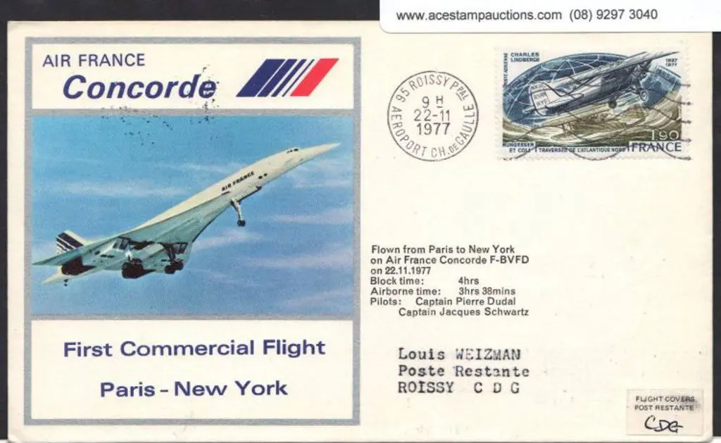 1977 (22nd Nov) Air France Concorde First ... Image 1++