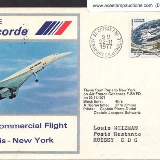 1977 (22nd Nov) Air France Concorde First ...