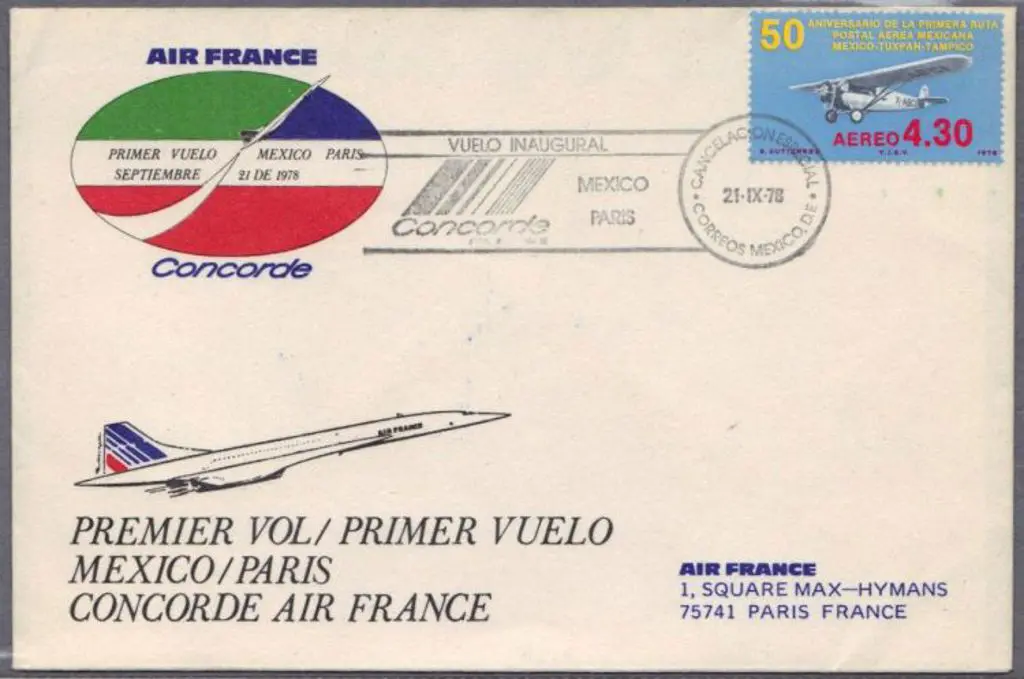 1978 (21st Sept) Air France Concorde First Flight ... Image 1++