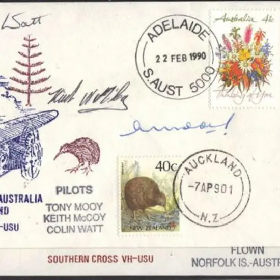 1990 (Feb-April) Southern Cross replica flights ...