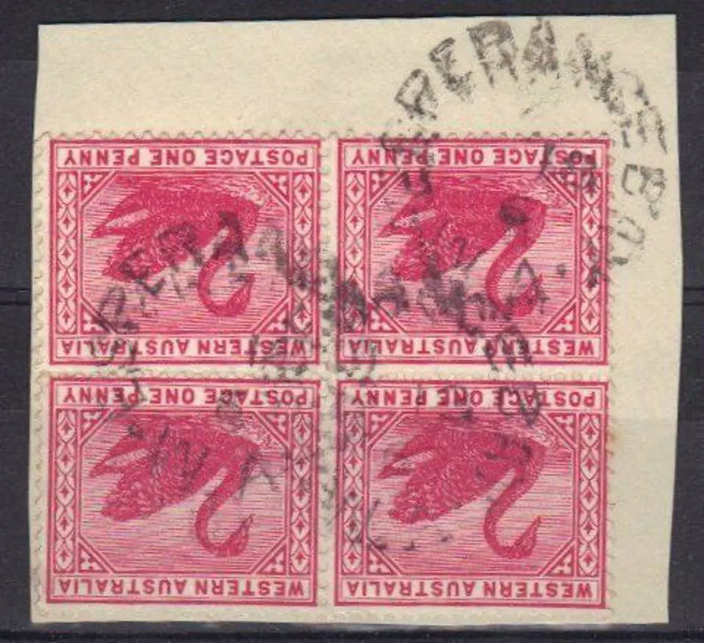 Esperance Bay 2c. 3 strikes on block 4 1d red ... Image 1++