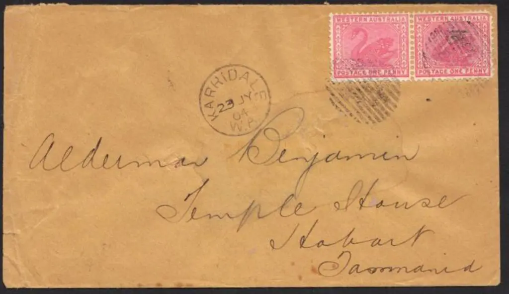 Karridale 1904 (23rd July) proving cover to ... Image 1++