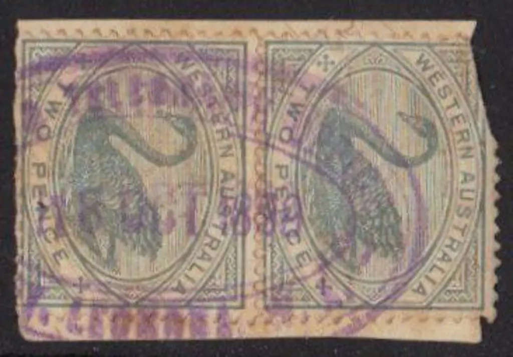 Mt Leonora (Post) & Telegraph Office ORS 2 on pair ... Image 1++