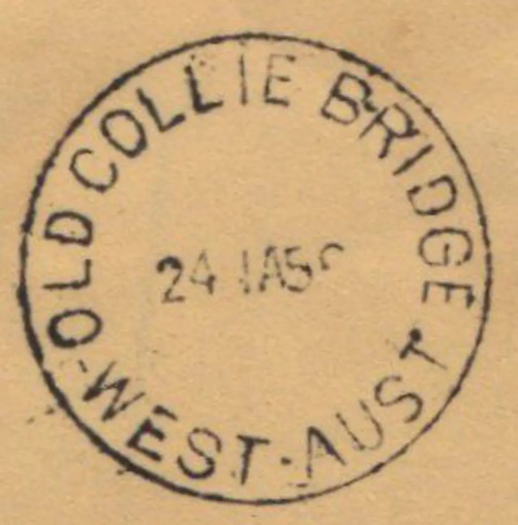 Old Collie Bridge E31 type for 24 JA 56 on piece ... Image 1++