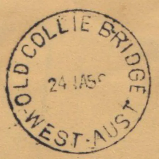 Old Collie Bridge E31 type for 24 JA 56 on piece ...