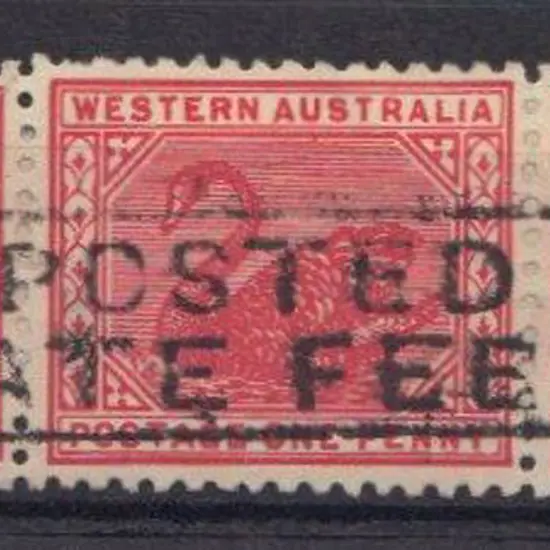 Posted In Late Fee Bag complete framed handstamp ...