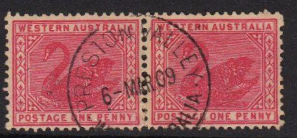 Preston Valley D27 90% strike on pair 1d red swans ... Image 1++
