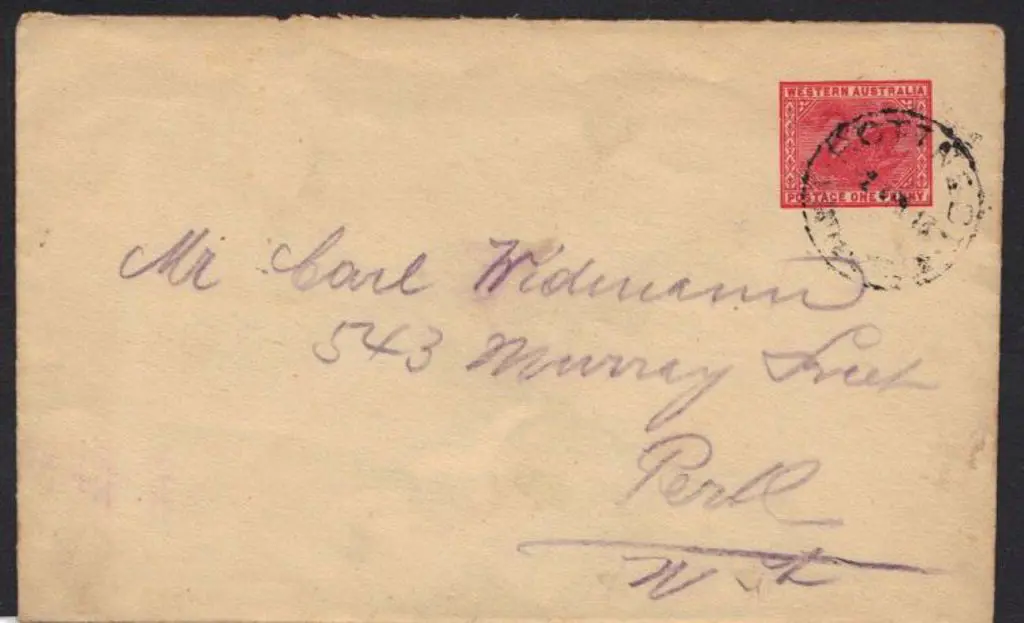 Rottnest 1913 (2nd April) postal stationary ... Image 1++