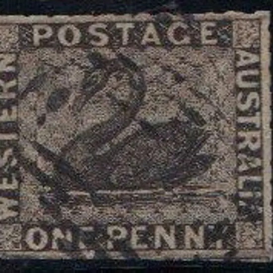 1854 1d black rouletted. Fine used with 3 margins. ...