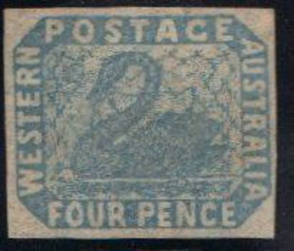 1854 4d pale blue with good to large margins. ... Image 1++