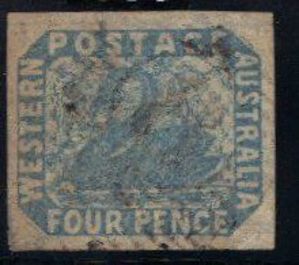 1854 4d blue fine used with light indistinct ... Image 1++