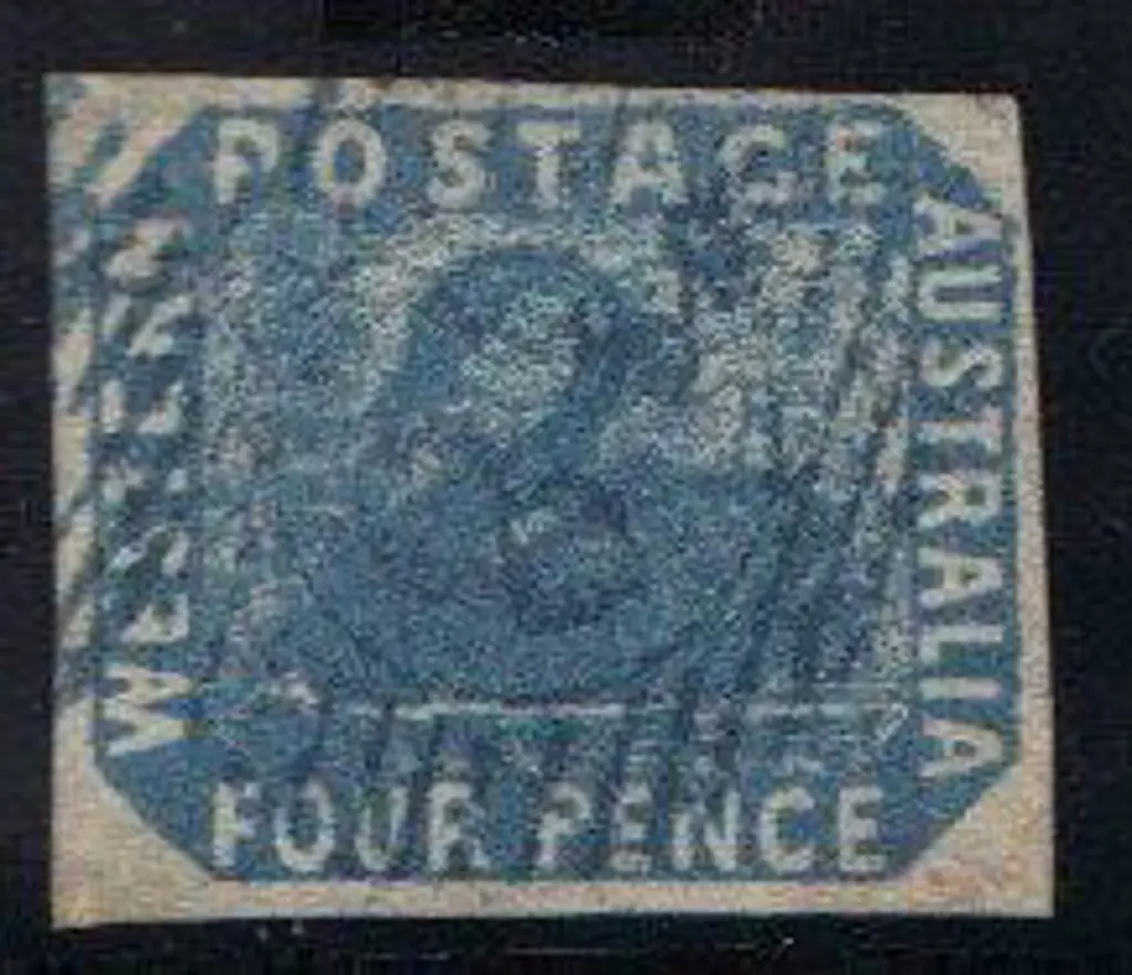 1854 4d deep dull blue. F/U with large to huge ... Image 1++