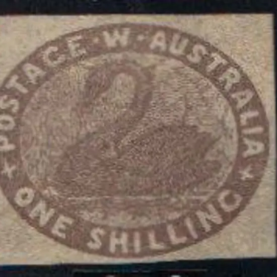 1855 1/- grey-brown fresh unused with 4 good/close ...