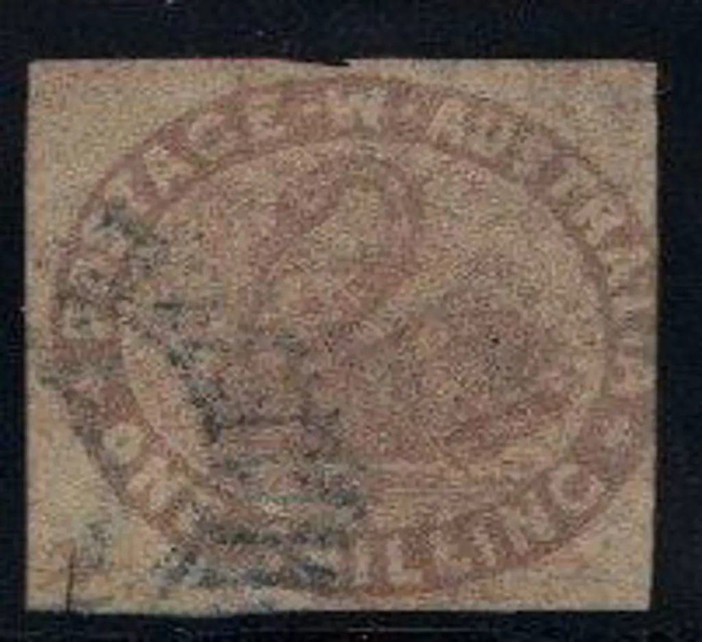 1855 1/- pale brown with part crown cancel. 3 ... Image 1++