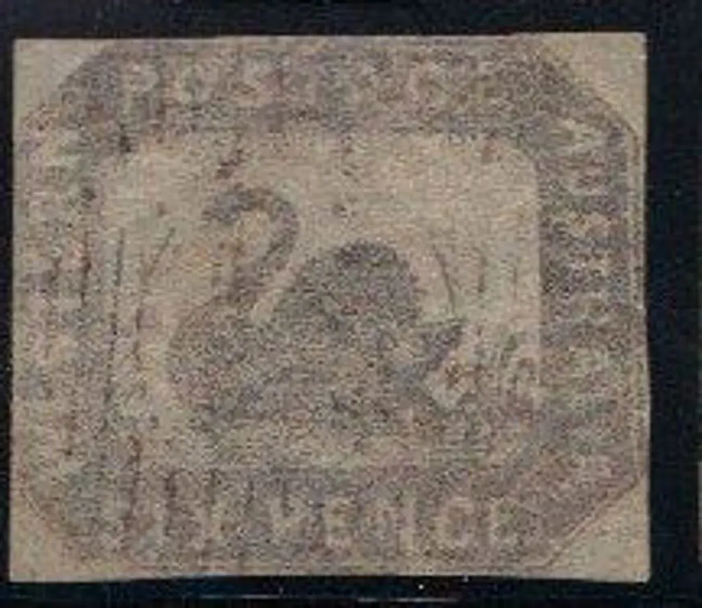 1859 6d Hillman grey-black imperf with clear to ... Image 1++