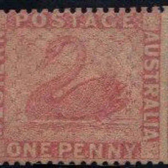 1861 1d rose, perf 14 intermediate, centred left. ...