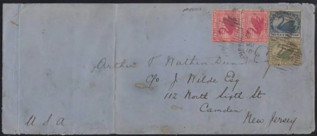 1896 cover Northam to Camden, New Jersey, bearing ... Image 1++
