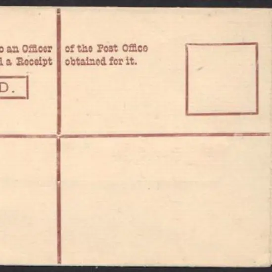 1903 WA registered envelope RE2 with UPU 4-ring ...