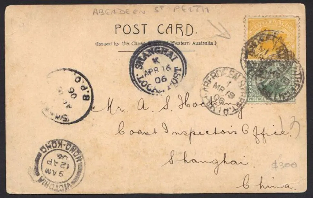 1906 postcard "Shawls, Yallingup Cave" in b&w ... Image 1++