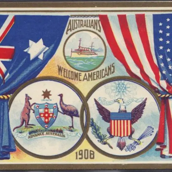 1908 Visit of the American Fleet "Australians ...