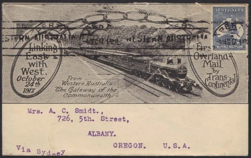 1917 (4th Dec) advertising envelope for "Linking ... Image 1++