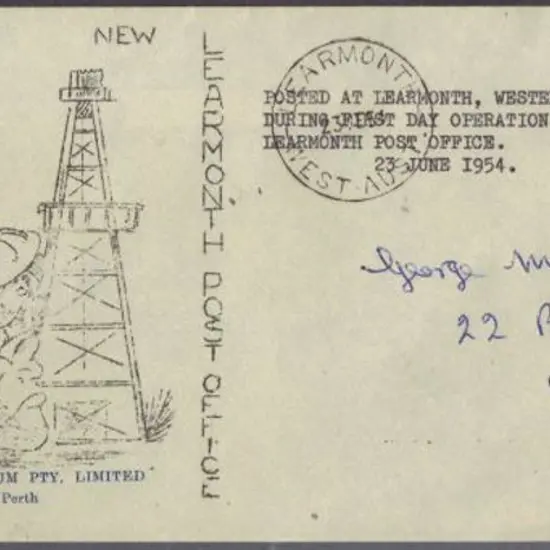 1954 (23rd June) 6½d QEII orange (FDI) on WA ...