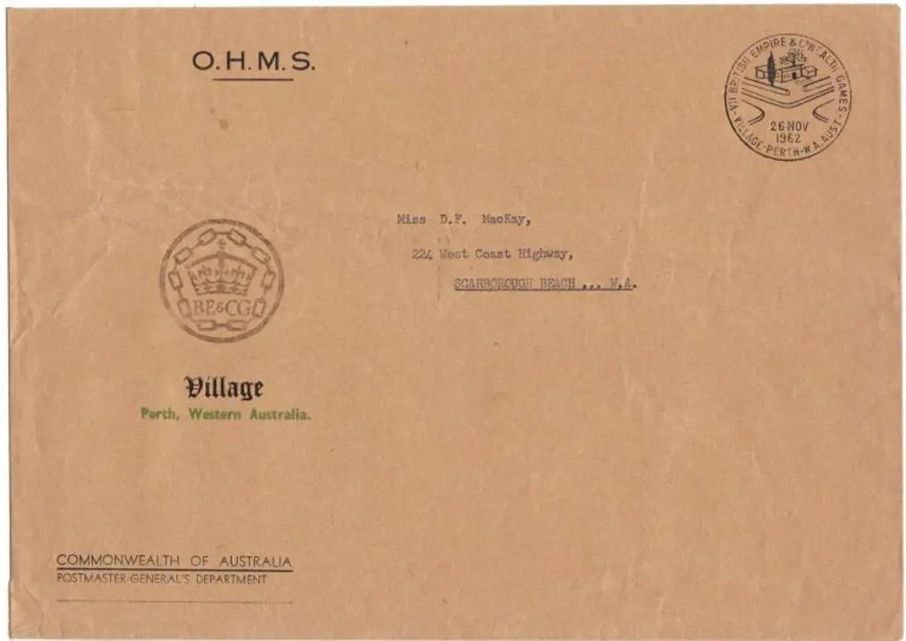1962 large "O.H.M.S." stampless cover with ... Image 1++