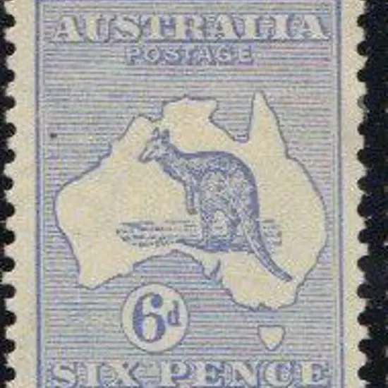 1915 2nd wmk 6d ultramarine MLH & centred slightly ...