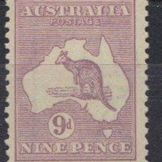 1915-28 3rd wmk 9d violet Die IIB MUH with crack ...
