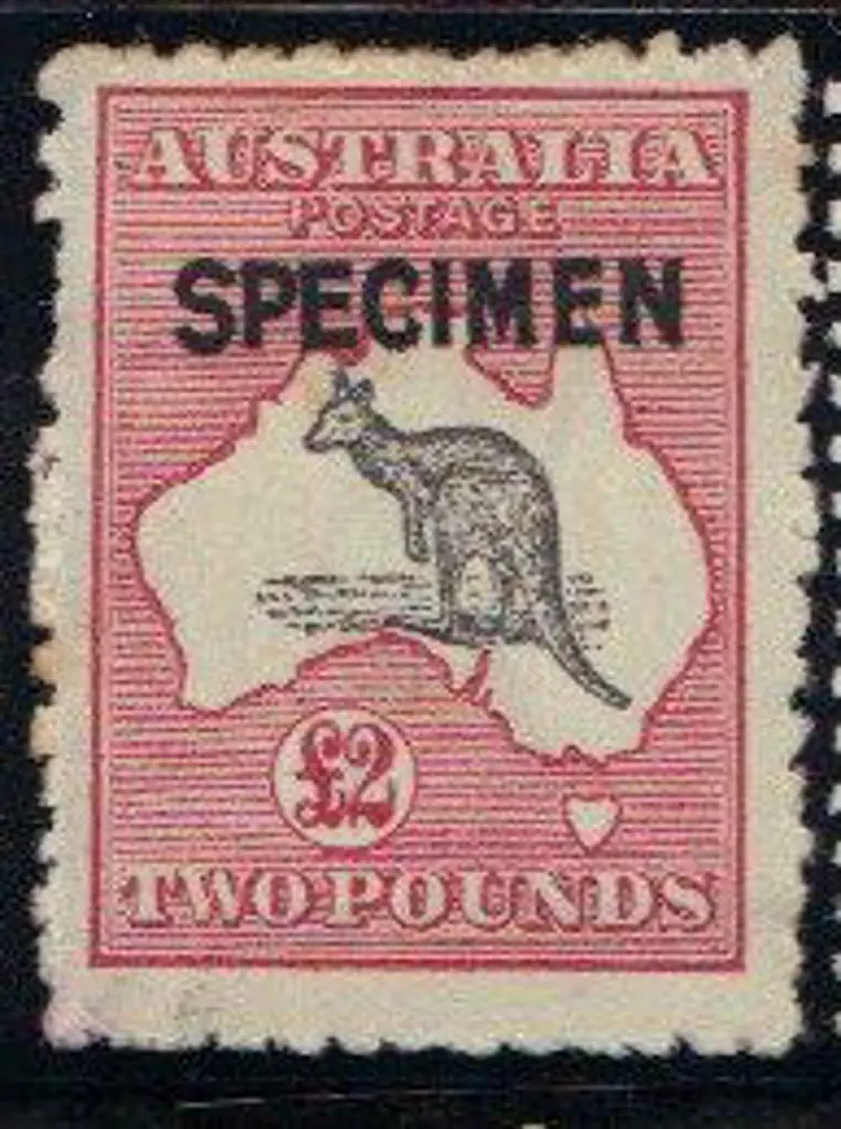 1915-28 3rd wmk £2 grey-black & crimson ovpt ... Image 1++
