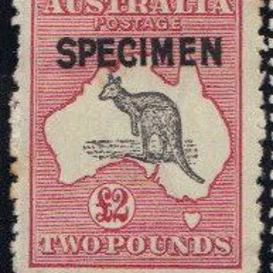 1915-28 3rd wmk £2 grey-black & crimson ovpt ...