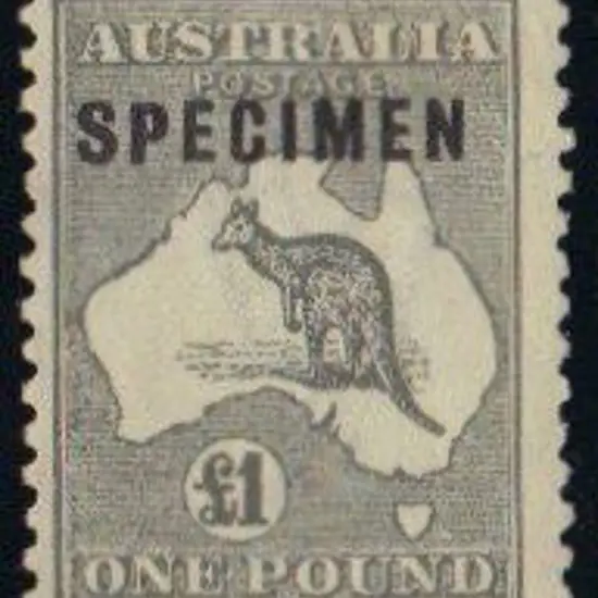 1923-24 New colours 1924 £1 grey kangaroo ...