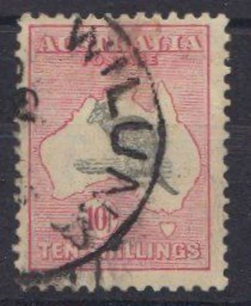 1931-36 CofA 10/- grey & pink with bold Wiluna ... Image 1++