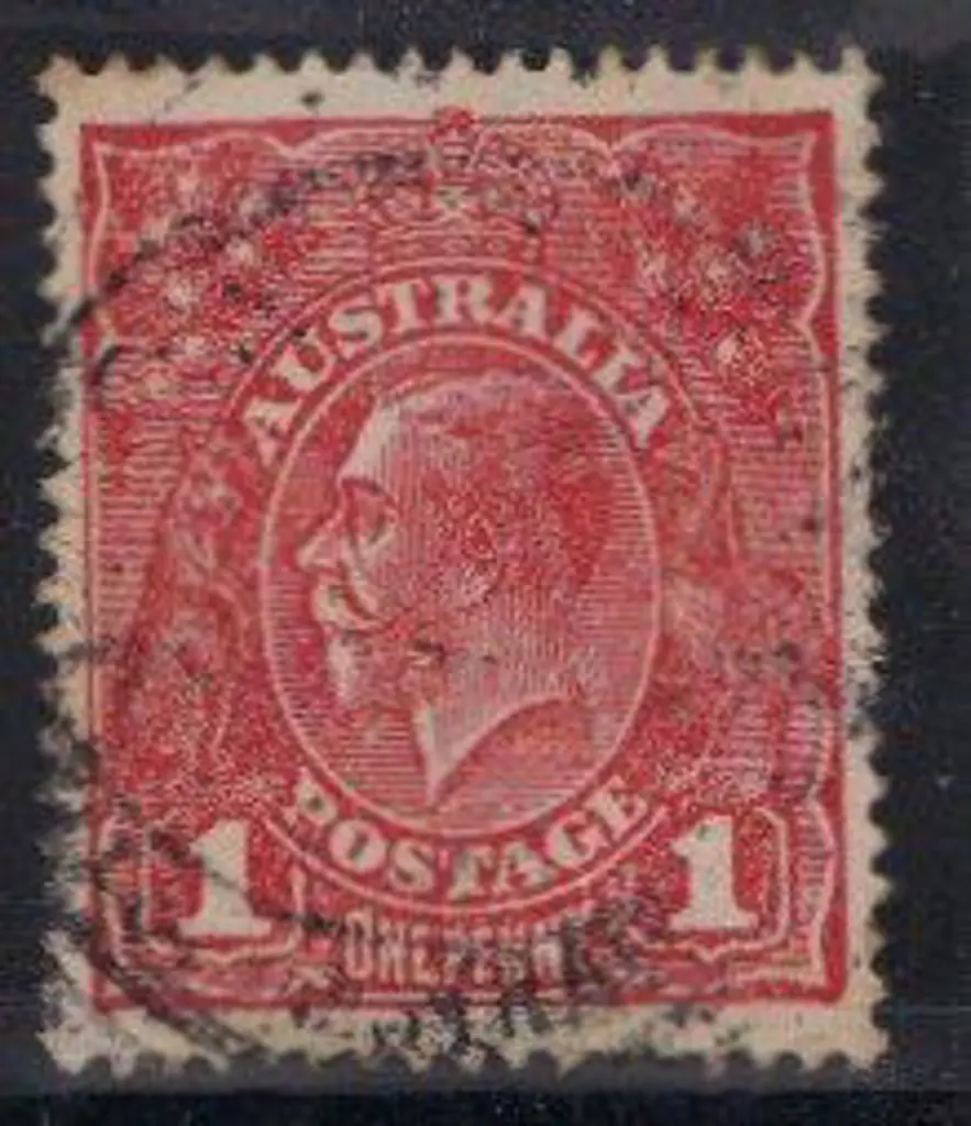 1914-20 Single wmk 1d red Die I substituted ... Image 1++