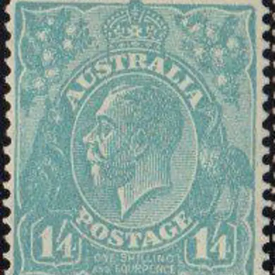 1931-36 CofA 1/4d turquoise. MLH & well-centred. ...