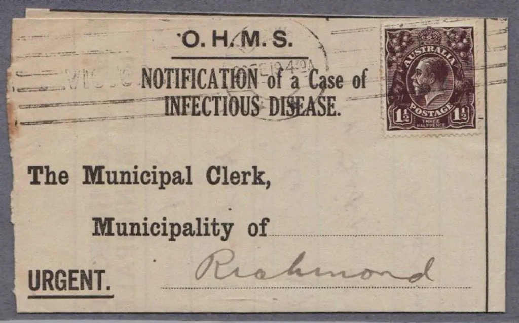 1919 (25th Feb) "Notification of a Case of ... Image 1++