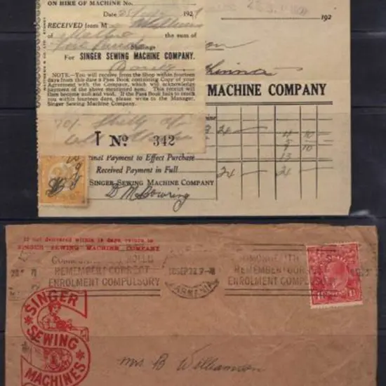 1927 cover & contents from Singer Sewing Machine ...