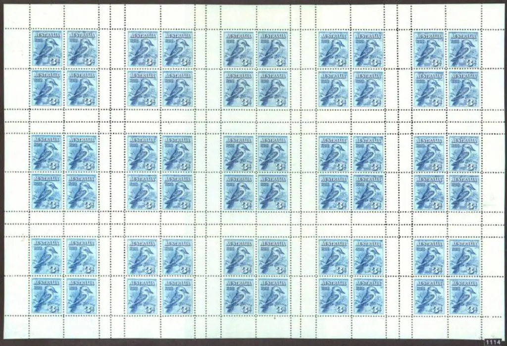 1928 Kookaburra Exhibition complete sheet of 15 ... Image 1++