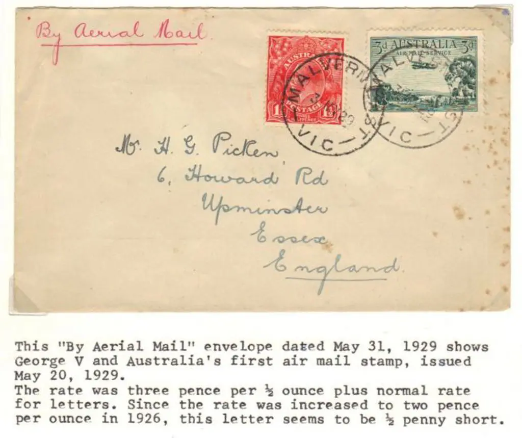 1929 (3rd May) cover to England with handwritten ... Image 1++