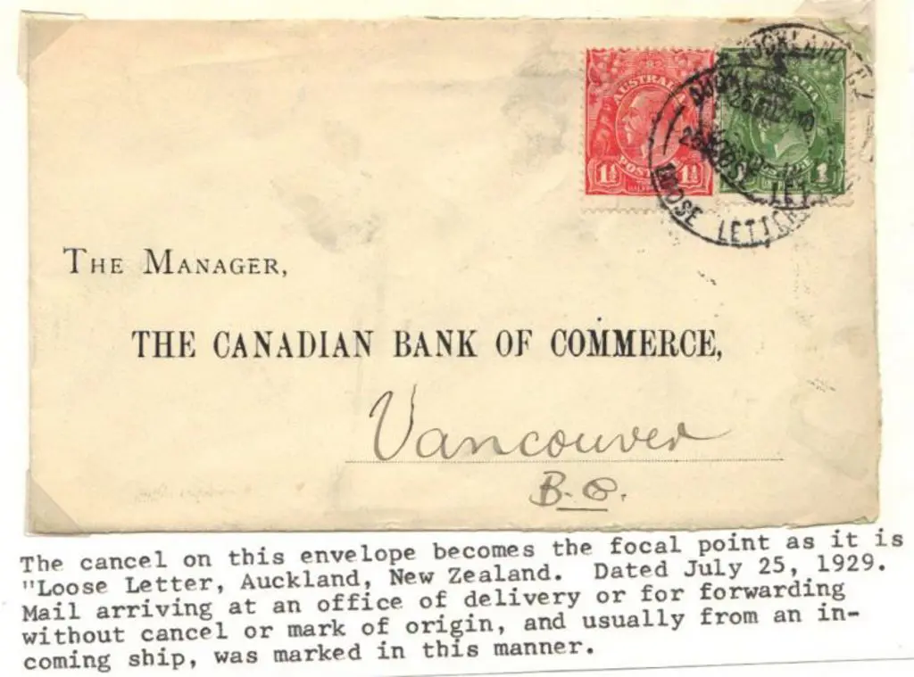 1929 cover from Commercial Banking Co. Sydney to ... Image 1++