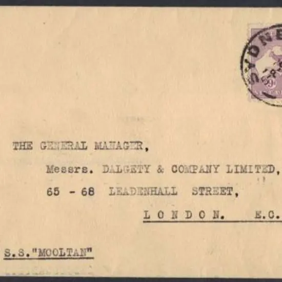 1931 (9th April) Sydney pmkd 9d violet kangaroo & ...